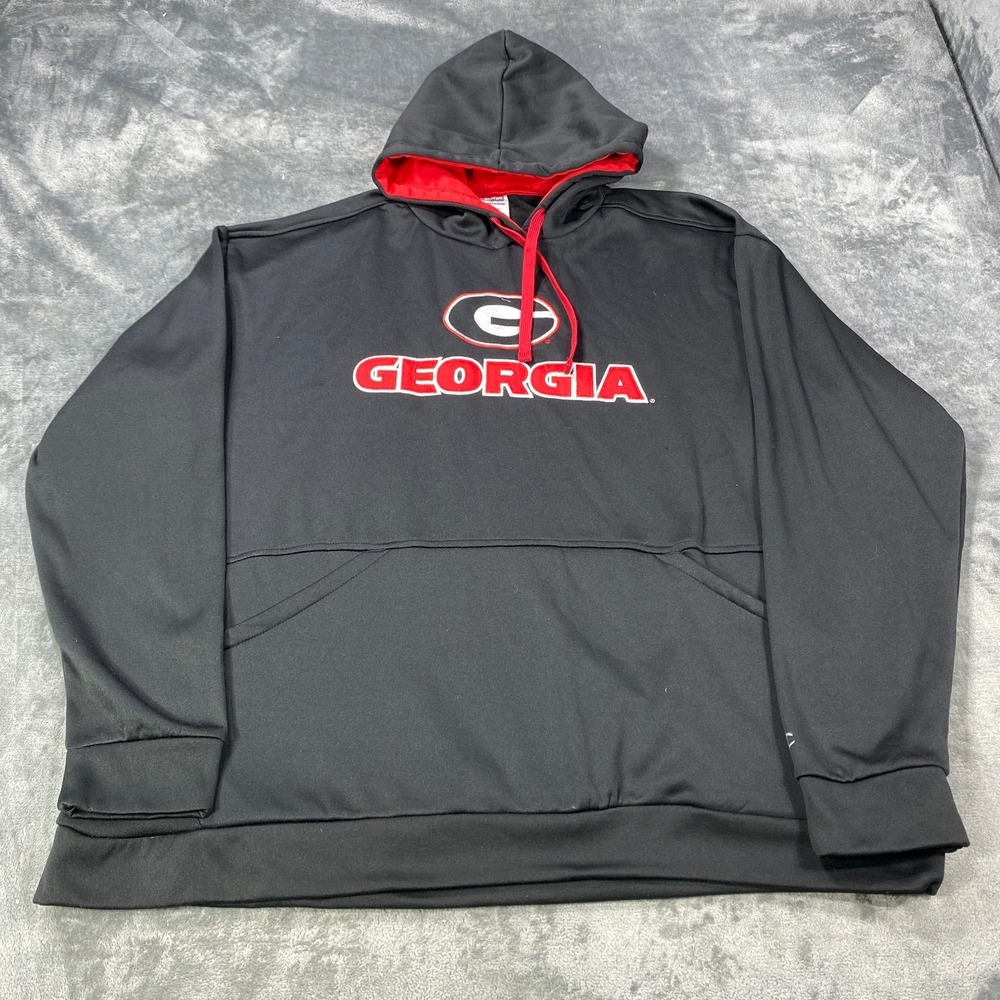 Georgia Bulldogs Sweatshirt Mens 2XL Champion Hoodie Pullover Sweater Fleece